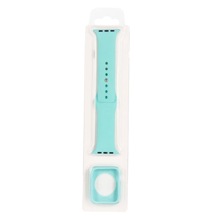 Silicone Replacement Strap Watchband + Watch Protective Case Set, For Apple Watch Series 3 & 2 & 1 38mm