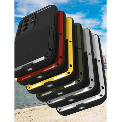 LOVE MEI Metal Shockproof Waterproof Dustproof Protective Case without Glass, For Samsung Galaxy S21 Ultra 5G