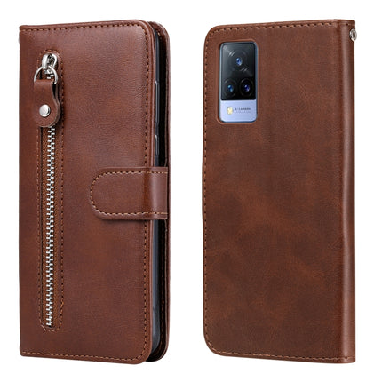 Fashion Calf Texture Zipper Horizontal Flip Leather Case with Stand & Card Slots & Wallet Function, For vivo V21 5G / 4G, For vivo V21e 4G / Y73 2021, For Samsung Galaxy A03s