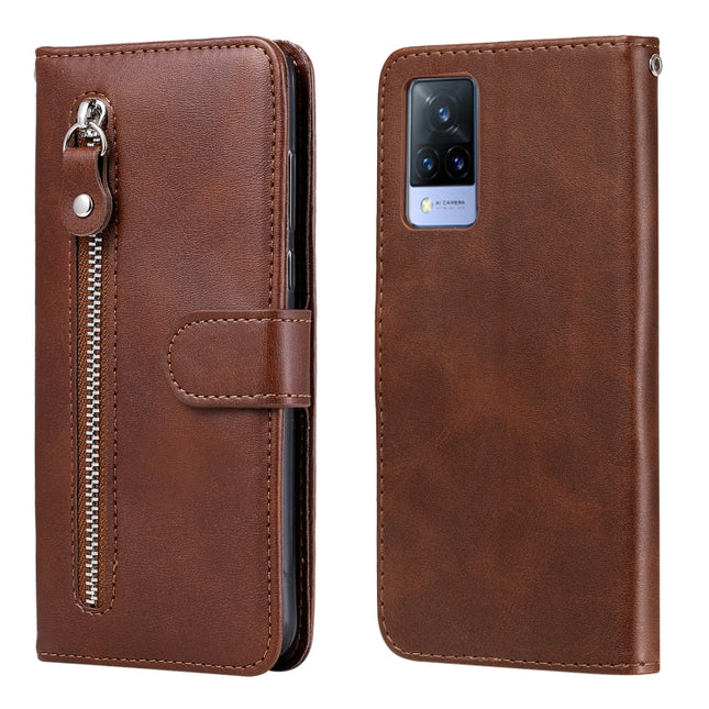 Fashion Calf Texture Zipper Horizontal Flip Leather Case with Stand & Card Slots & Wallet Function, For vivo V21 5G / 4G, For vivo V21e 4G / Y73 2021, For Samsung Galaxy A03s