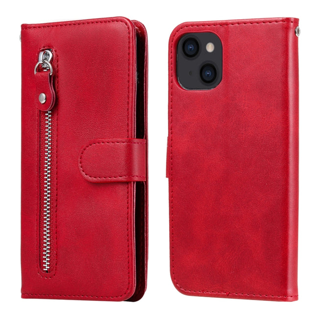 Funda de piel con textura de becerro a la moda con cremallera horizontal, soporte, ranuras para tarjetas y función de billetera, para iPhone 13 mini, para iPhone 13, para iPhone 13 Pro, para iPhone 13 Pro Max