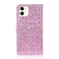 Funda de cuero con tapa horizontal con purpurina en polvo, ranuras para tarjetas, soporte y cordón, para iPhone 13 mini, para iPhone 13, para iPhone 13 Pro, para iPhone 13 Pro Max, para Samsung Galaxy A03s (versión de la UE)