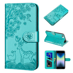 Sika Deer Embossing Pattern Horizontal Flip PU Leather Case with Holder & Card Slot & Wallet & Photo Frame, For iPhone 6 / 6s, For iPhone 6 Plus / 6s Plus, For iPhone SE 2022 / SE 2020 / 8 / 7, For iPhone 8 Plus / 7 Plus, For iPhone 11, For iPhone 11 Pro