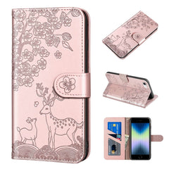 Sika Deer Embossing Pattern Horizontal Flip PU Leather Case with Holder & Card Slot & Wallet & Photo Frame, For iPhone 6 / 6s, For iPhone 6 Plus / 6s Plus, For iPhone SE 2022 / SE 2020 / 8 / 7, For iPhone 8 Plus / 7 Plus, For iPhone 11, For iPhone 11 Pro