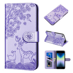 Sika Deer Embossing Pattern Horizontal Flip PU Leather Case with Holder & Card Slot & Wallet & Photo Frame, For iPhone 6 / 6s, For iPhone 6 Plus / 6s Plus, For iPhone SE 2022 / SE 2020 / 8 / 7, For iPhone 8 Plus / 7 Plus, For iPhone 11, For iPhone 11 Pro