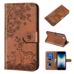 Sika Deer Embossing Pattern Horizontal Flip PU Leather Case with Holder & Card Slot & Wallet & Photo Frame, For iPhone 6 / 6s, For iPhone 6 Plus / 6s Plus, For iPhone SE 2022 / SE 2020 / 8 / 7, For iPhone 8 Plus / 7 Plus, For iPhone 11, For iPhone 11 Pro