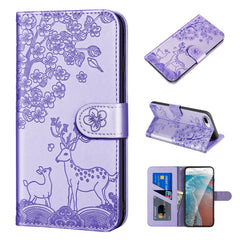 Sika Deer Embossing Pattern Horizontal Flip PU Leather Case with Holder & Card Slot & Wallet & Photo Frame, For iPhone 6 / 6s, For iPhone 6 Plus / 6s Plus, For iPhone SE 2022 / SE 2020 / 8 / 7, For iPhone 8 Plus / 7 Plus, For iPhone 11, For iPhone 11 Pro