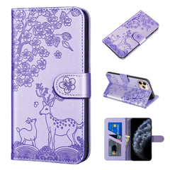 Sika Deer Embossing Pattern Horizontal Flip PU Leather Case with Holder & Card Slot & Wallet & Photo Frame, For iPhone 6 / 6s, For iPhone 6 Plus / 6s Plus, For iPhone SE 2022 / SE 2020 / 8 / 7, For iPhone 8 Plus / 7 Plus, For iPhone 11, For iPhone 11 Pro