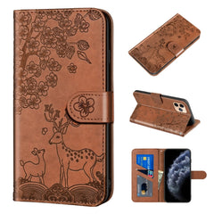 Sika Deer Embossing Pattern Horizontal Flip PU Leather Case with Holder & Card Slot & Wallet & Photo Frame, For iPhone 6 / 6s, For iPhone 6 Plus / 6s Plus, For iPhone SE 2022 / SE 2020 / 8 / 7, For iPhone 8 Plus / 7 Plus, For iPhone 11, For iPhone 11 Pro