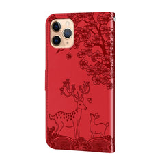 Sika Deer Embossing Pattern Horizontal Flip PU Leather Case with Holder & Card Slot & Wallet & Photo Frame, For iPhone 11 Pro Max, For iPhone 12 / 12 Pro, For iPhone 12 mini, For iPhone 12 Pro Max, For iPhone 13, For iPhone 13 mini