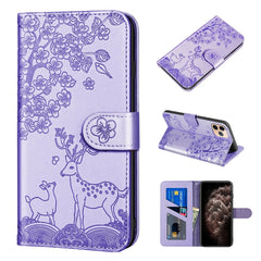 Sika Deer Embossing Pattern Horizontal Flip PU Leather Case with Holder & Card Slot & Wallet & Photo Frame, For iPhone 11 Pro Max, For iPhone 12 / 12 Pro, For iPhone 12 mini, For iPhone 12 Pro Max, For iPhone 13, For iPhone 13 mini