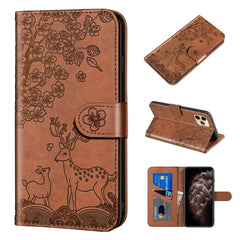 Sika Deer Embossing Pattern Horizontal Flip PU Leather Case with Holder & Card Slot & Wallet & Photo Frame, For iPhone 11 Pro Max, For iPhone 12 / 12 Pro, For iPhone 12 mini, For iPhone 12 Pro Max, For iPhone 13, For iPhone 13 mini