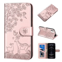 Sika Deer Embossing Pattern Horizontal Flip PU Leather Case with Holder & Card Slot & Wallet & Photo Frame, For iPhone 11 Pro Max, For iPhone 12 / 12 Pro, For iPhone 12 mini, For iPhone 12 Pro Max, For iPhone 13, For iPhone 13 mini