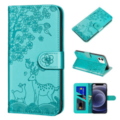 Sika Deer Embossing Pattern Horizontal Flip PU Leather Case with Holder & Card Slot & Wallet & Photo Frame, For iPhone 11 Pro Max, For iPhone 12 / 12 Pro, For iPhone 12 mini, For iPhone 12 Pro Max, For iPhone 13, For iPhone 13 mini