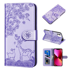 Sika Deer Embossing Pattern Horizontal Flip PU Leather Case with Holder & Card Slot & Wallet & Photo Frame, For iPhone 11 Pro Max, For iPhone 12 / 12 Pro, For iPhone 12 mini, For iPhone 12 Pro Max, For iPhone 13, For iPhone 13 mini