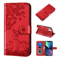 Sika Deer Embossing Pattern Horizontal Flip PU Leather Case with Holder & Card Slot & Wallet & Photo Frame, For iPhone 11 Pro Max, For iPhone 12 / 12 Pro, For iPhone 12 mini, For iPhone 12 Pro Max, For iPhone 13, For iPhone 13 mini