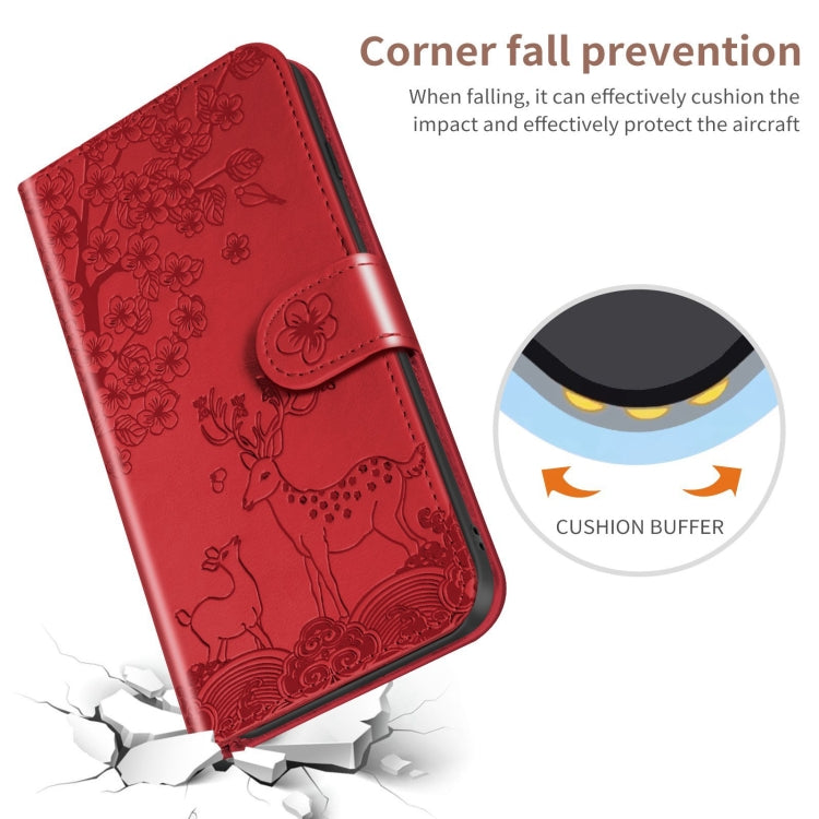 Sika Deer Embossing Pattern Horizontal Flip PU Leather Case with Holder & Card Slot & Wallet & Photo Frame, For iPhone 13 Pro, For iPhone 13 Pro Max, For iPhone X / XS, For iPhone XR