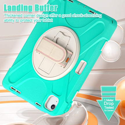 Silikon + PC Schutzhülle mit Halter &amp; Schulter Gurt, für iPad Air 11 2024 / Air 5 10,9 2022 / Air 4 10,9 2020 / Pro 11 2022 /2021 / 2018 / 2020