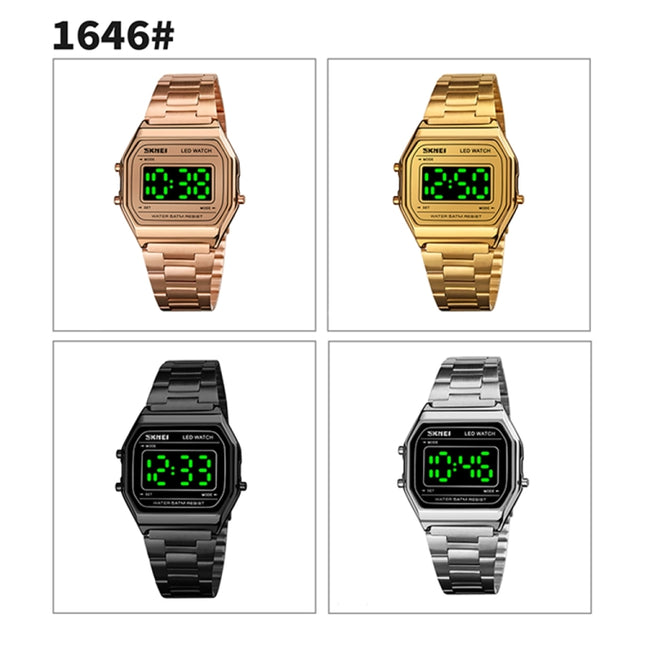 SKMEI 1646 LED Digital Display Luminous Electronic Watch