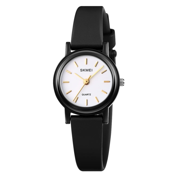 SKMEI 1659 Thin PU Leather Strap Small Dial Quartz Watch for Ladies