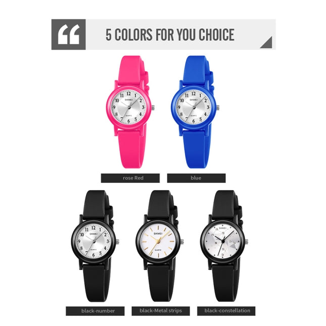 SKMEI 1659 Thin PU Leather Strap Small Dial Quartz Watch for Ladies
