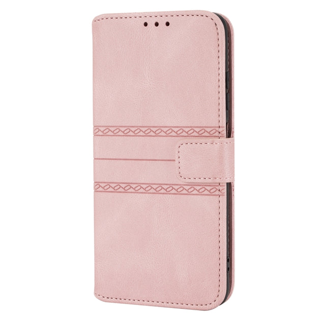Embossed Striped Magnetic Buckle PU + TPU Horizontal Flip Leather Case with Holder & Card Slot & Wallet & Photo Frame & Sling, For Xiaomi Redmi Note 9 5G, For Xiaomi Redmi Note 9 Pro Max, For Xiaomi Redmi Note 10, For Xiaomi Redmi Note 10 5G