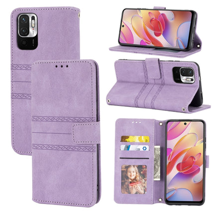 Embossed Striped Magnetic Buckle PU + TPU Horizontal Flip Leather Case with Holder & Card Slot & Wallet & Photo Frame & Sling, For Xiaomi Redmi Note 9 5G, For Xiaomi Redmi Note 9 Pro Max, For Xiaomi Redmi Note 10, For Xiaomi Redmi Note 10 5G