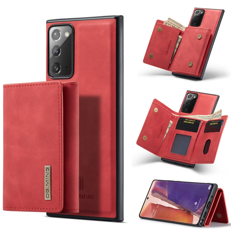 DG.MING M1 Series 3-Fold Multi Card Wallet + Magnetic Back Cover Shockproof Case with Holder Function, For Samsung Galaxy A52 5G / 4G, For Samsung Galaxy A72 5G / 4G, For Samsung Galaxy Note20, For Samsung Galaxy S20 FE
