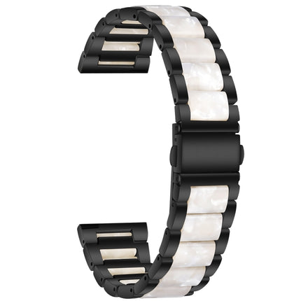 Three-beads Steel + Resin Replacement Strap Watchband, For Samsung Smart Watch 22mm