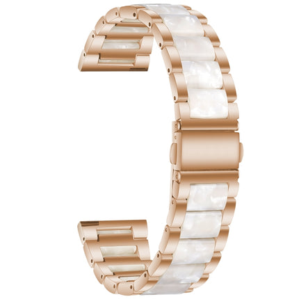 Three-beads Steel + Resin Replacement Strap Watchband, For Samsung Smart Watch 22mm