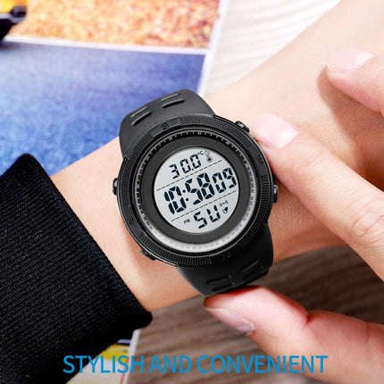 SKMEI 1681 Multifunctional LED Digital Display Luminous Electronic Watch, Support Body / Ambient Temperature Measurement
