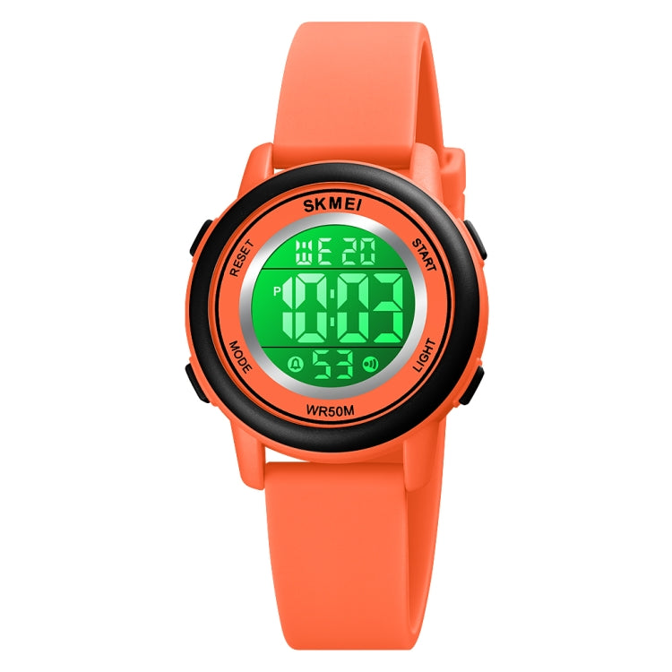 SKMEI 1721 Triplicate Round Dial LED Digital Display Luminous Silicone Strap Electronic Watch