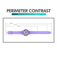 SKMEI 1721 Triplicate Round Dial LED Digital Display Luminous Silicone Strap Electronic Watch