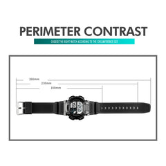 SKMEI 1723 Dual Time LED Digital Display Timing Luminous Electronic Watch