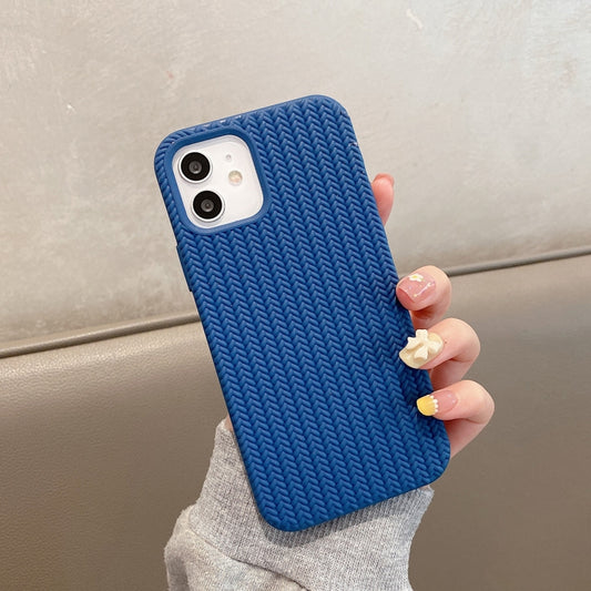 Herringbone Texture Silicone Protective Case, For iPhone 11, For iPhone 12