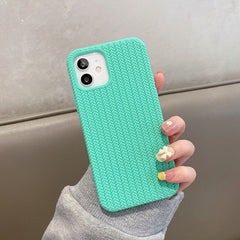 Herringbone Texture Silicone Protective Case, For iPhone 11, For iPhone 12