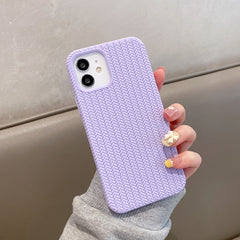 Herringbone Texture Silicone Protective Case, For iPhone 11, For iPhone 12