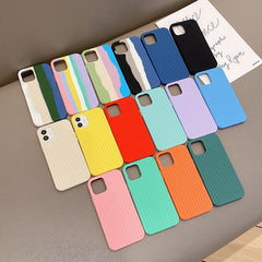 Herringbone Texture Silicone Protective Case, For iPhone 11, For iPhone 12