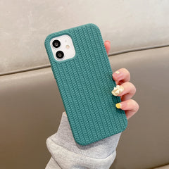 Herringbone Texture Silicone Protective Case, For iPhone 11, For iPhone 12