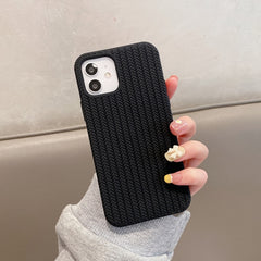 Herringbone Texture Silicone Protective Case, For iPhone 12 Pro, For iPhone 12 Pro Max