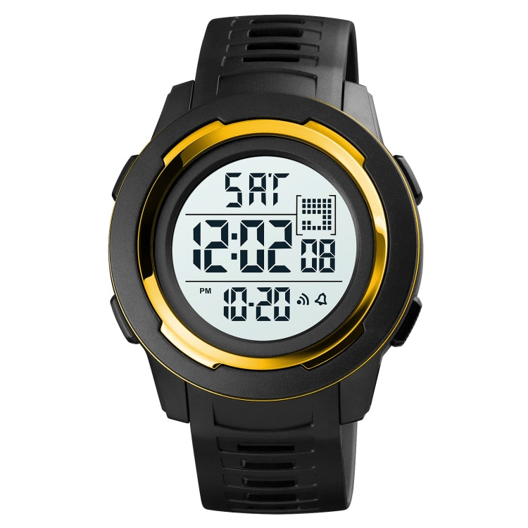 SKMEI 1731 Triplicate Round Dial LED Dual Time Digital Display Luminous Electronic Watch