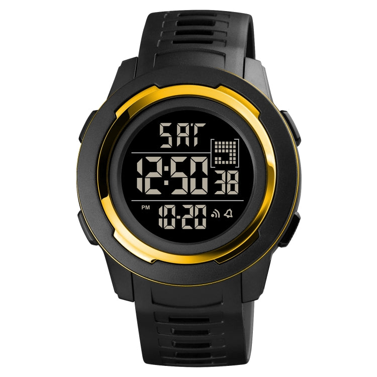 SKMEI 1731 Triplicate Round Dial LED Dual Time Digital Display Luminous Electronic Watch
