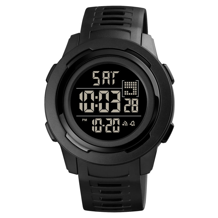 SKMEI 1731 Triplicate Round Dial LED Dual Time Digital Display Luminous Electronic Watch