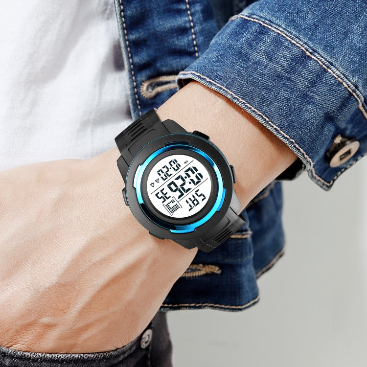 SKMEI 1731 Triplicate Round Dial LED Dual Time Digital Display Luminous Electronic Watch
