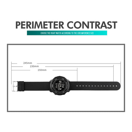 SKMEI 1736 Triplicate Round Dial Timing LED Digital Display Luminous Electronic Watch