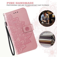 7-petal Flowers Embossing Pattern Horizontal Flip PU Leather Case with Holder & Card Slots & Wallet & Photo Frame, For iPhone 13, For iPhone 13 Mini, For iPhone 13 Pro, For iPhone 13 Pro Max