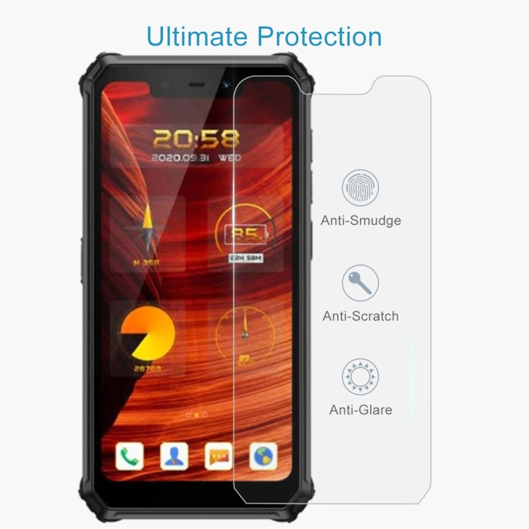 50 PCS 0.26mm 9H 2.5D Tempered Glass Film