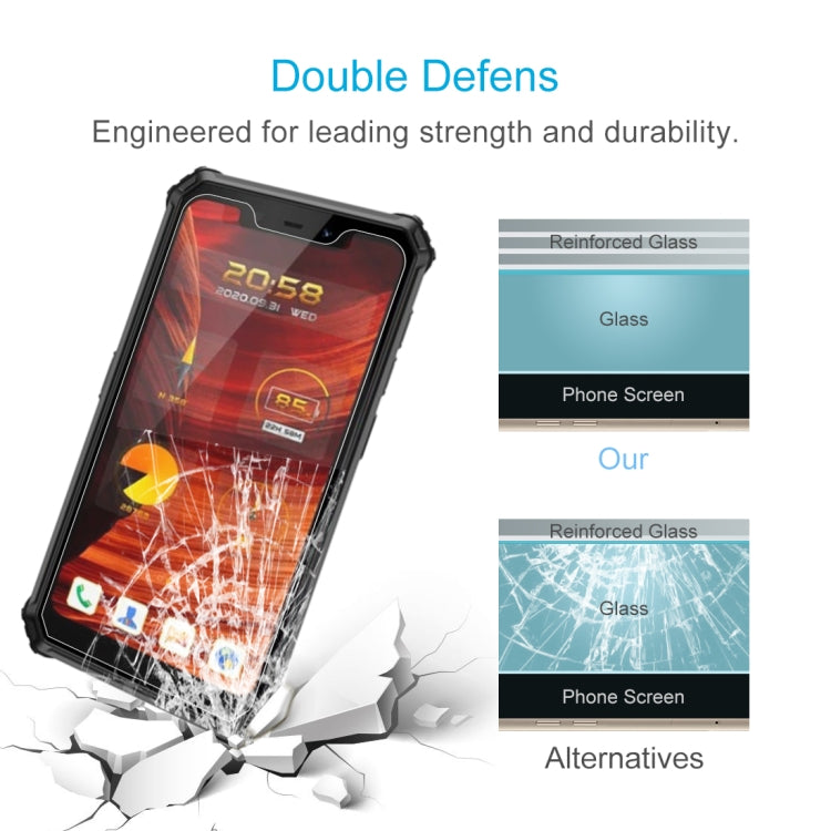 50 PCS 0.26mm 9H 2.5D Tempered Glass Film