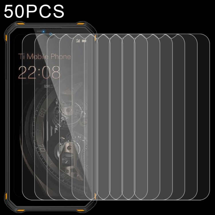 50 PCS 0.26mm 9H 2.5D Tempered Glass Film