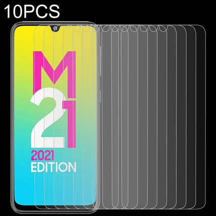 10 PCS 0.26mm 9H 2.5D Tempered Glass Film, For Samsung Galaxy M21 2021/M21s/M21 (10 PCS), For Xiaomi Poco X3 GT (10 PCS), For Xiaomi Poco F3 GT (10 PCS), For Xiaomi Redmi Note 10T 5G (10 PCS)